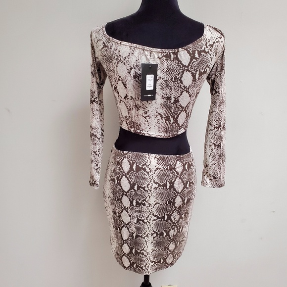 STYLED ON INSTAGRAM Double Cross Skirt Set - Taupe - Picture 7 of 8